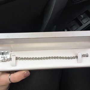 Sterling Silver Tennis Bracelet Hardly Worn 7.5”